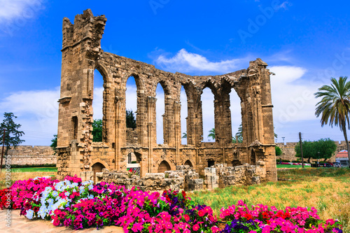 Landmarks of Cyprus - ruins of the Church of St John in Famagusta (Gazimagusa) photo