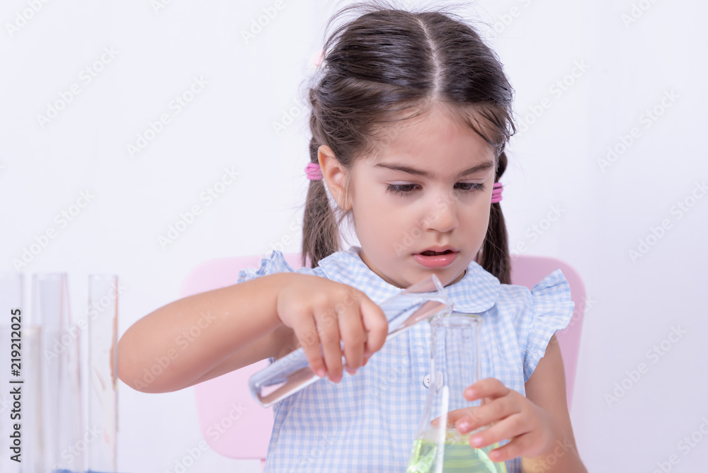 Portrait of cute little girl in school uniform Portrait of cute little girl in school uniform