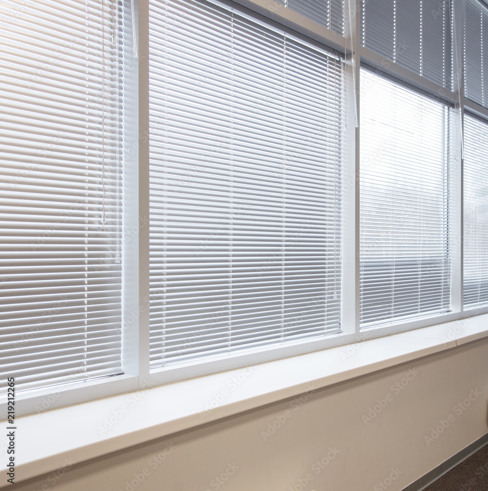 Fototapeta premium Window jalousie at modern office