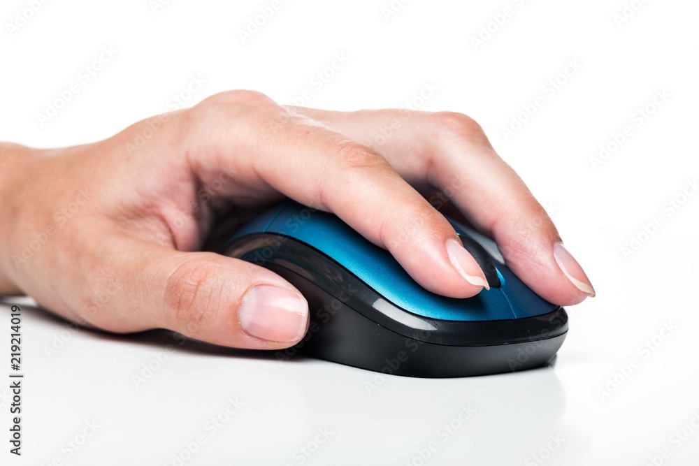 Hand Using a Computer Mouse