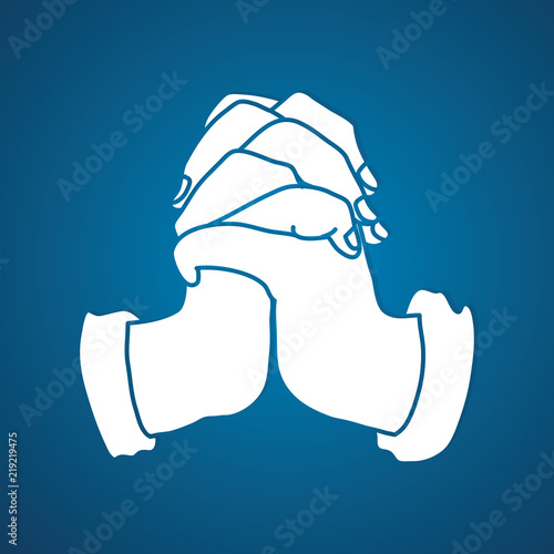 Hands prayer, Praise God, Thank you GOD , worship graphic vector
