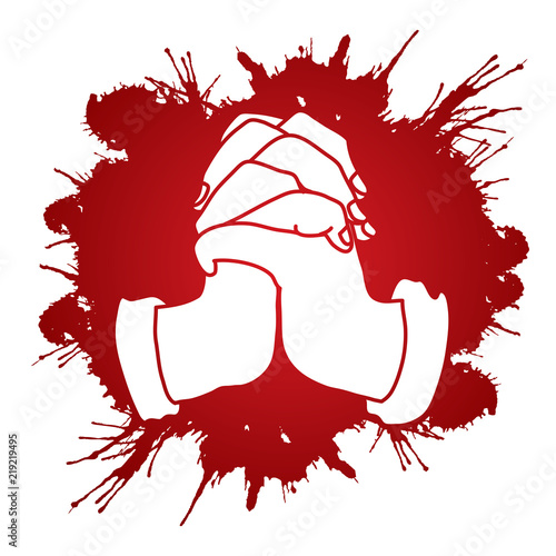 Hands prayer, Praise God, Thank you GOD , worship graphic vector
