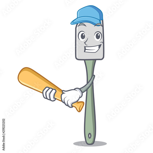 Playing baseball silicone spatula for cooking character cartoon