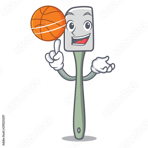 With basketball silicone spatula for cooking character cartoon