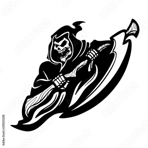 Grim Reaper Vector Tattoo