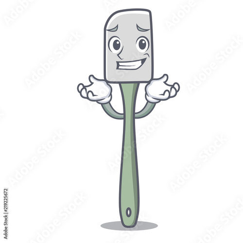 Grinning silicone spatula kitchen utensils character cartoon