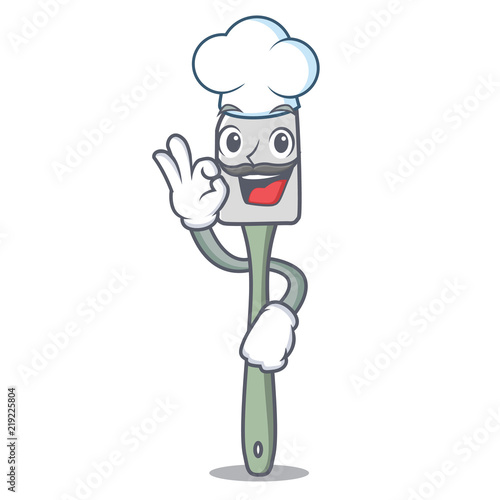 Chef silicone spatula kitchen utensils character cartoon