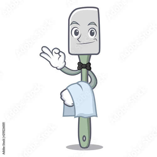 Waiter cooking tool silicone spatula mascot cartoon