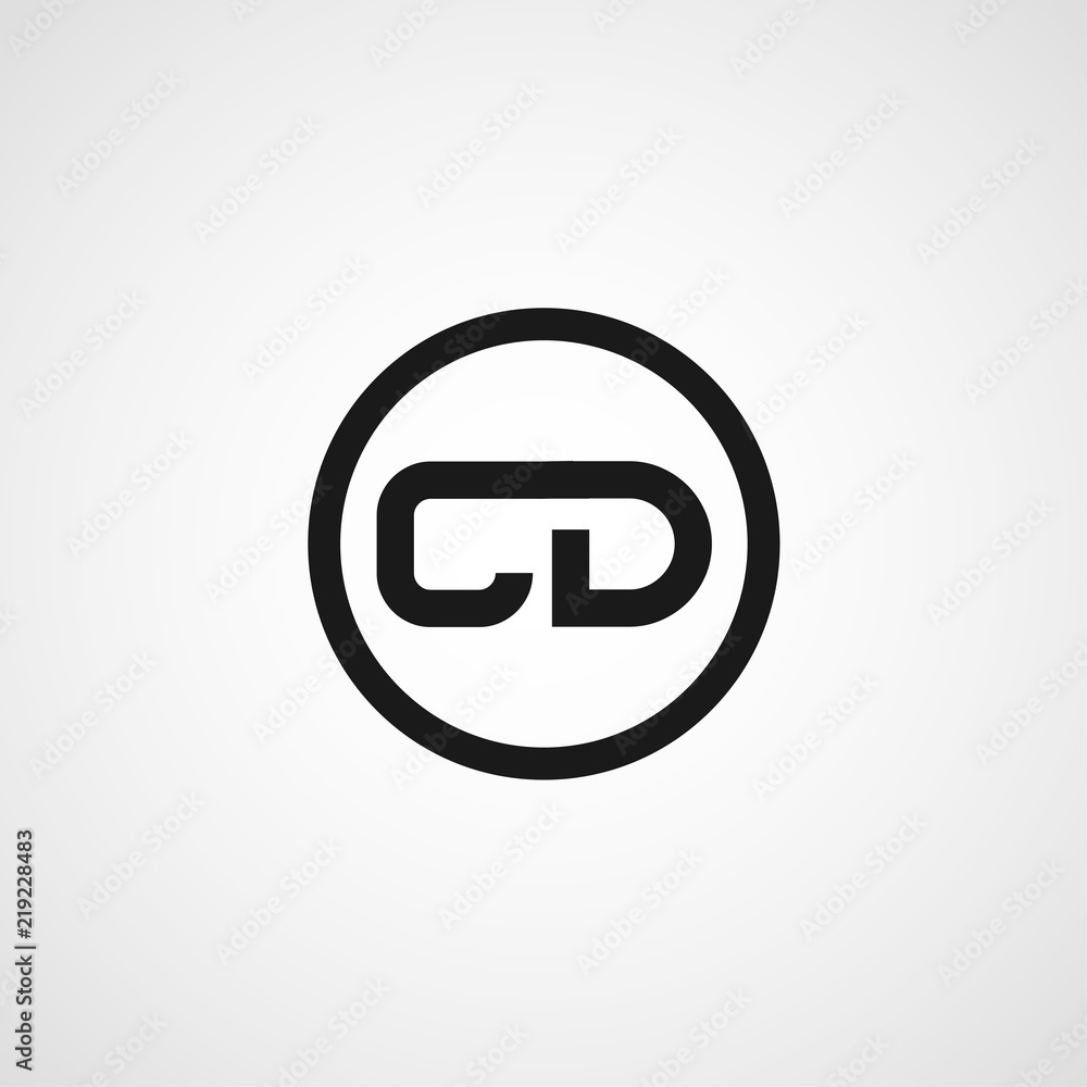 Initial Letter CD Logo Template Design Initial Letter CD Logo Template Design