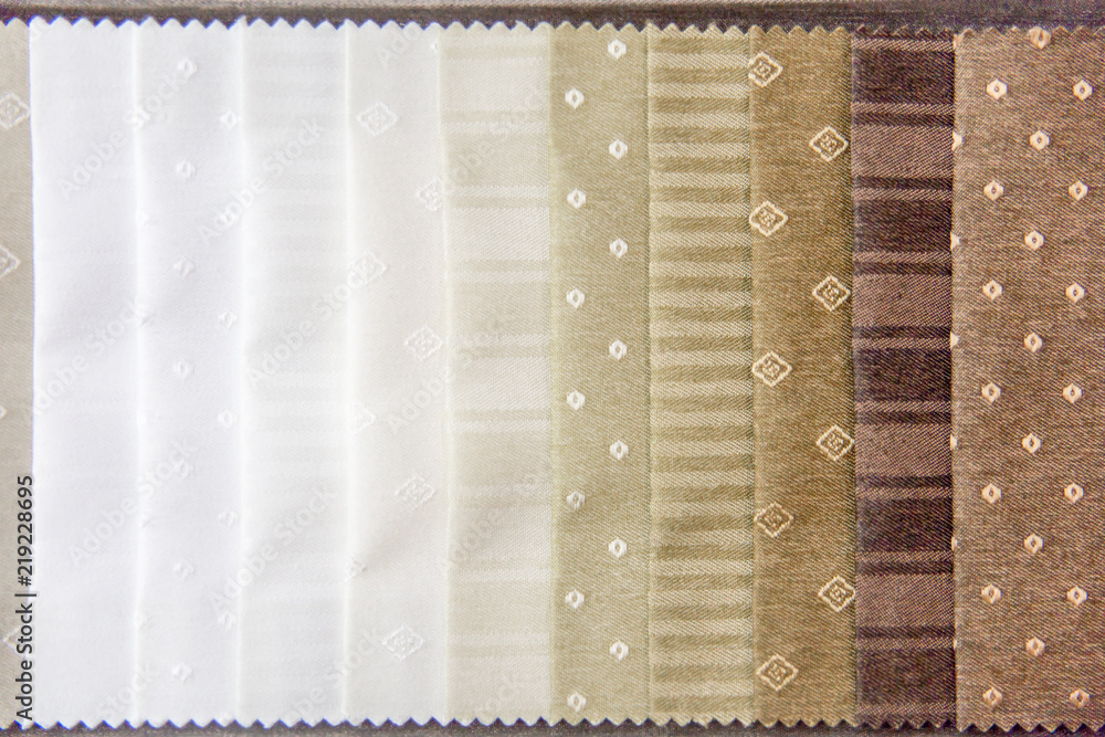 Obraz premium Rolls of fabric and textiles in a shop or store