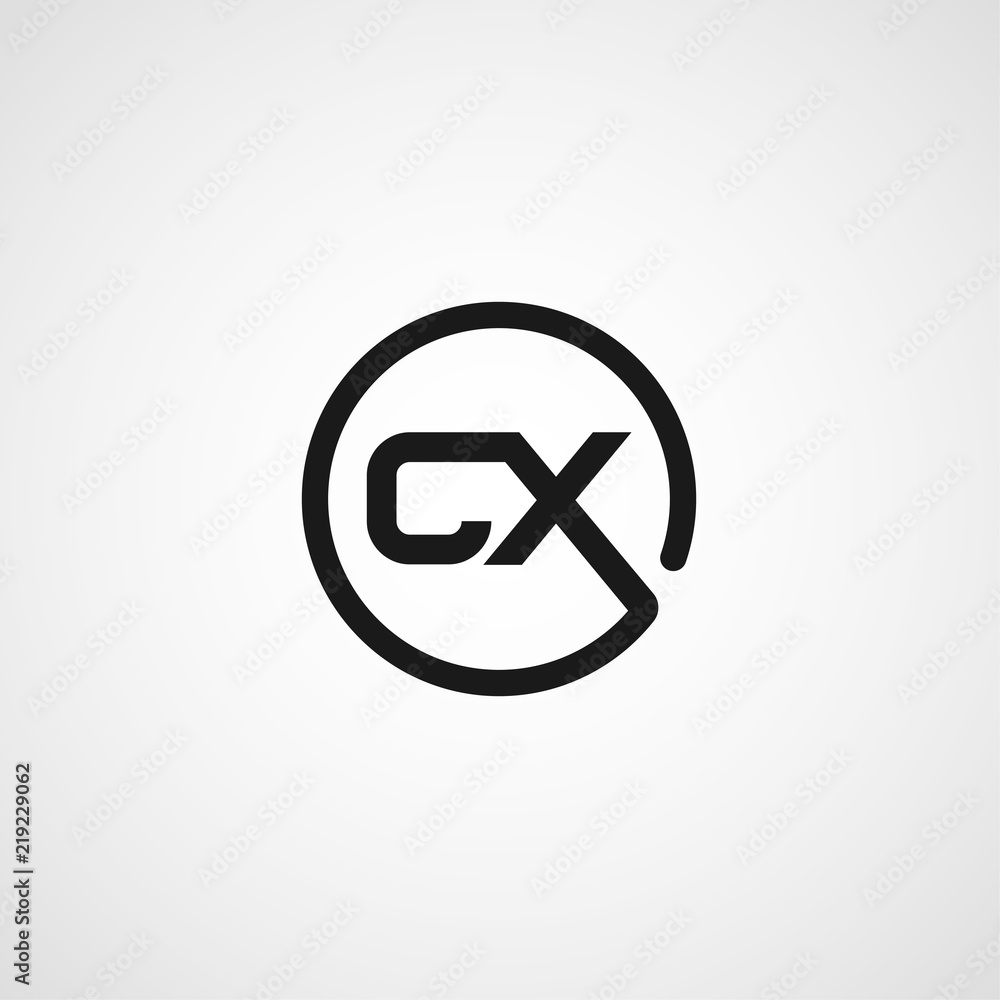 Initial Letter CX Logo Template Design Initial Letter CX Logo Template Design