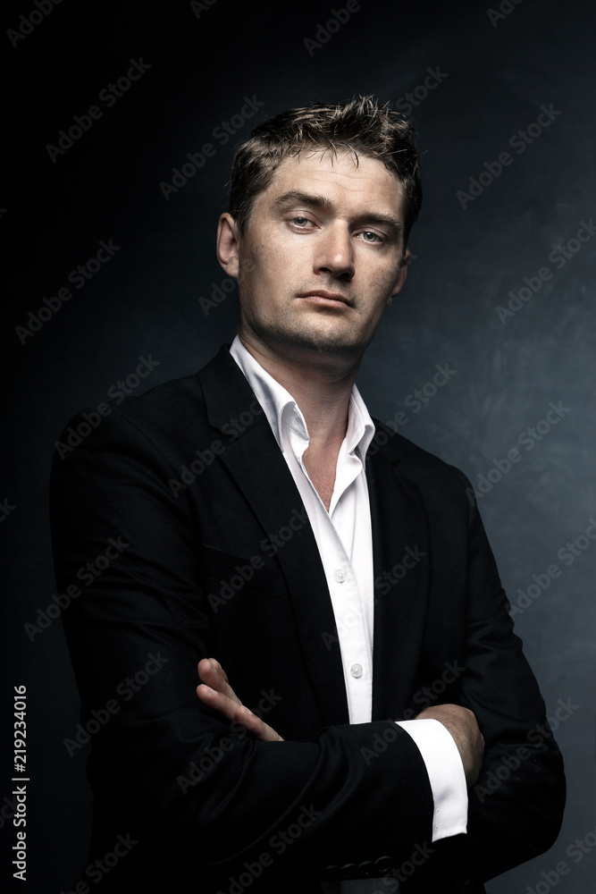 Handsome man in a business suit, portrait Handsome man in a business suit, portrait