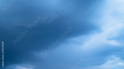 Thunderclouds in the sky as a background