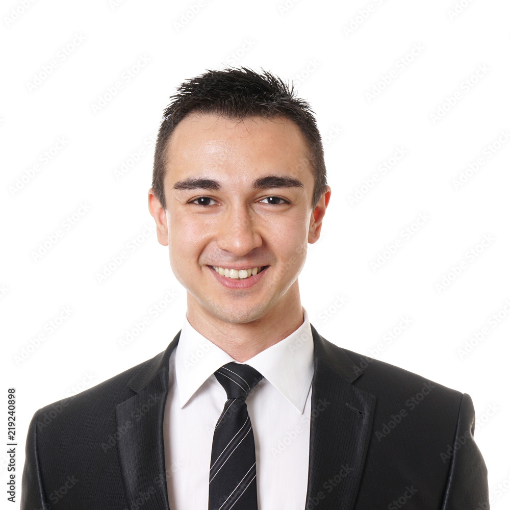 smiling young business man wearing suit and tie smiling young business man wearing suit and tie