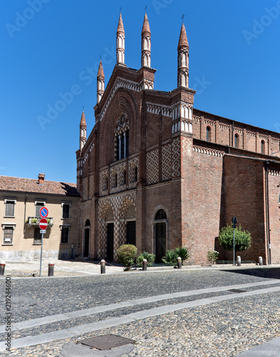 City of Pavia, Italy. Medieval architecture