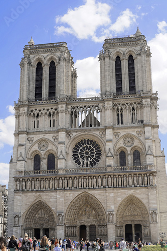 Kathedrale Notre Dame de Paris, Westfassade, Île de la Cité, Paris, Frankreich, Europa