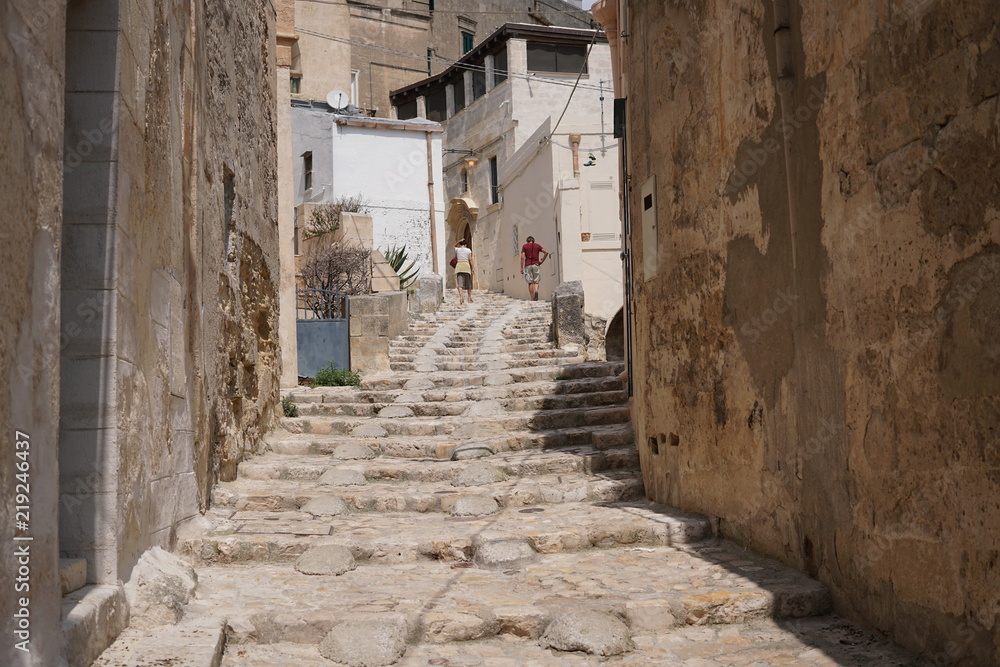 Ancient town of Matera, Basilicata, Italy. Its historical center Ancient town of Matera, Basilicata, Italy. Its historical center