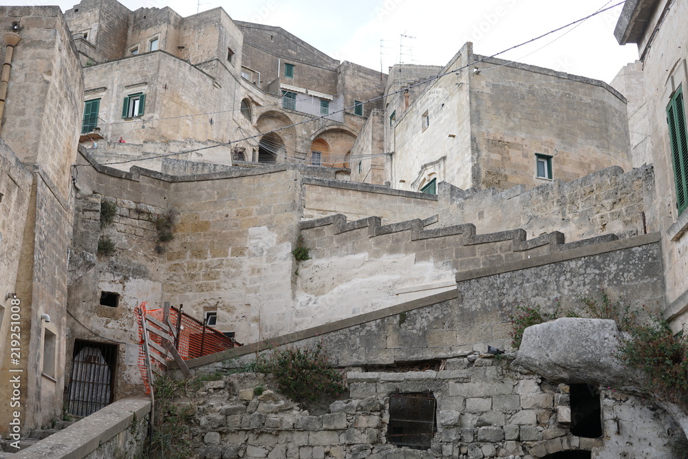 Matera, Italian city in Basilicata region. Its historical center 