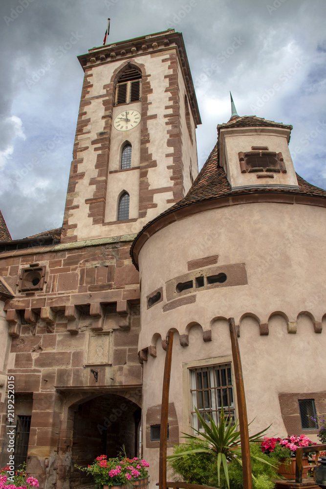 Wasselonne. Vue sur la tour du château. Alsace. Bas-Rhin. Grand Est