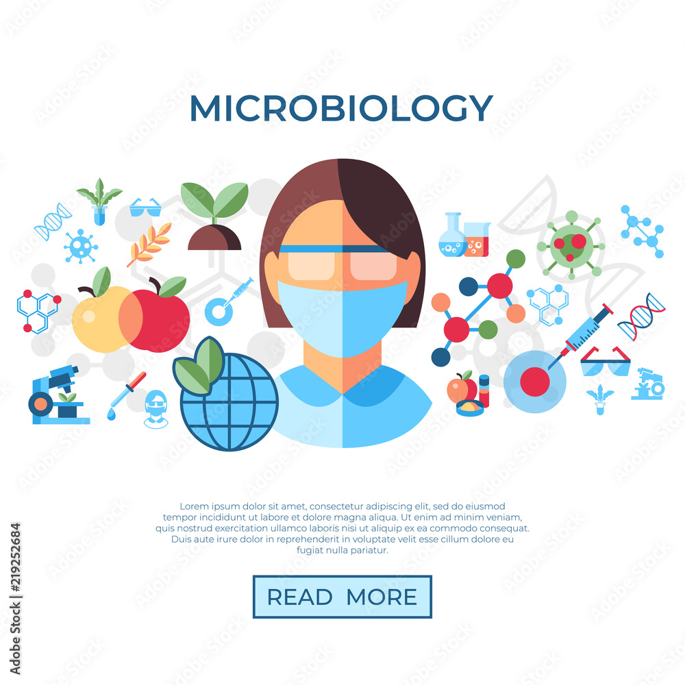 Fototapeta premium Digital vector biotechnology icons set