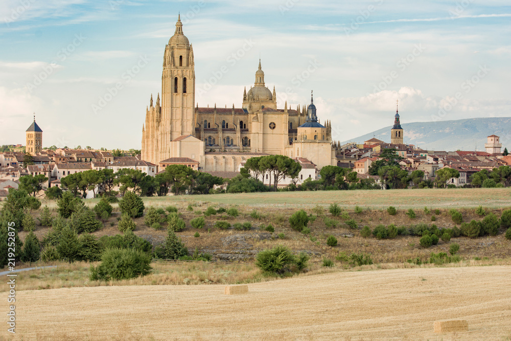 The Cathedral of Segovia in Castilla y León, the last Gothic cathedral built in Spain