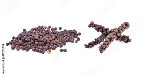 peppercorn on white background