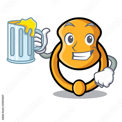 With juice elegant fashion door knocker mascot cartoon