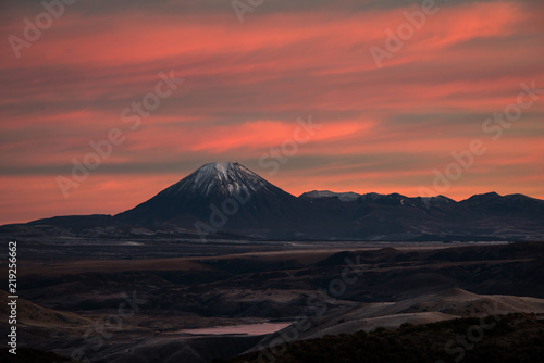 Mt Ngauruhoe at Sunrise