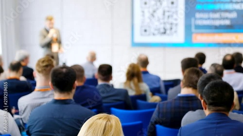 Wallpaper Mural Audience listens to the speakers at the conference hall Torontodigital.ca
