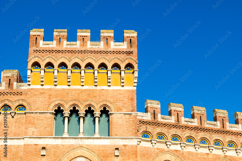 Palazzo Aldobrandeschi in Piazza Dante in Grosseto, Italy