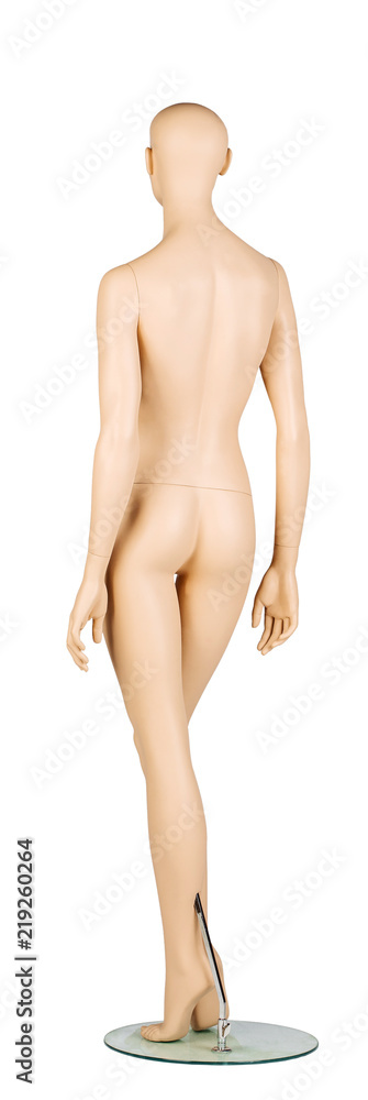 Clothing mannequin isolated on the white Clothing mannequin isolated on the white