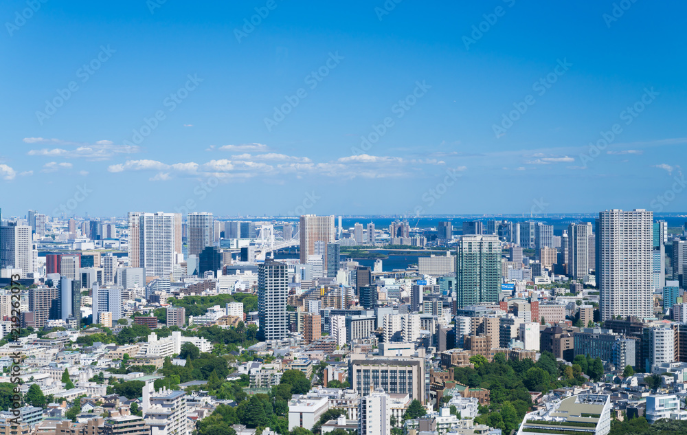 東京風景・湾岸エリアを望む