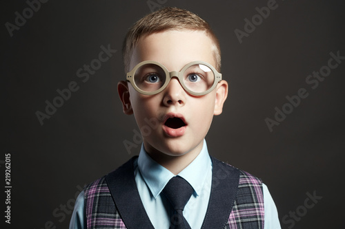 Obraz na plátně surprised child with an open mouth