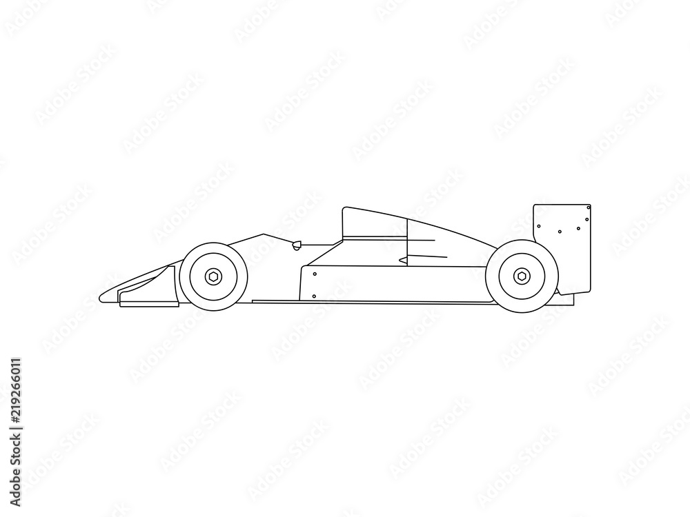 Charming Formula 1 Car Outline Race Cars Drawing At  Draw Formula 1 Car  HD Png Download  1000x10005909107  PngFind