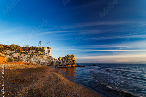 Beach of Torre de la Sal, Casares, Malaga, Spain photo