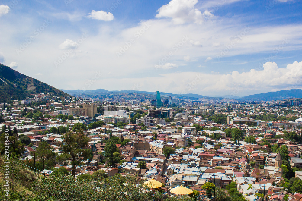 view of old Tbilisi on a sunny day