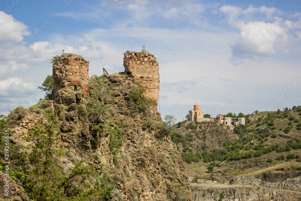 destroyed walls of the fortress