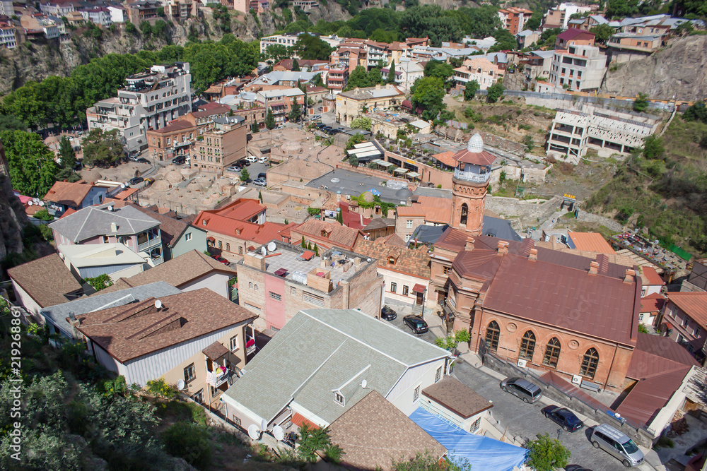 view of old Tbilisi on a sunny day