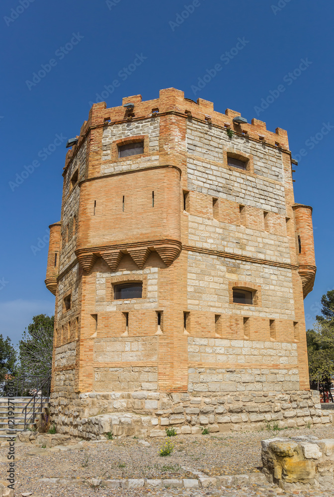 Old defence tower in the historc city of Tudela, Spain