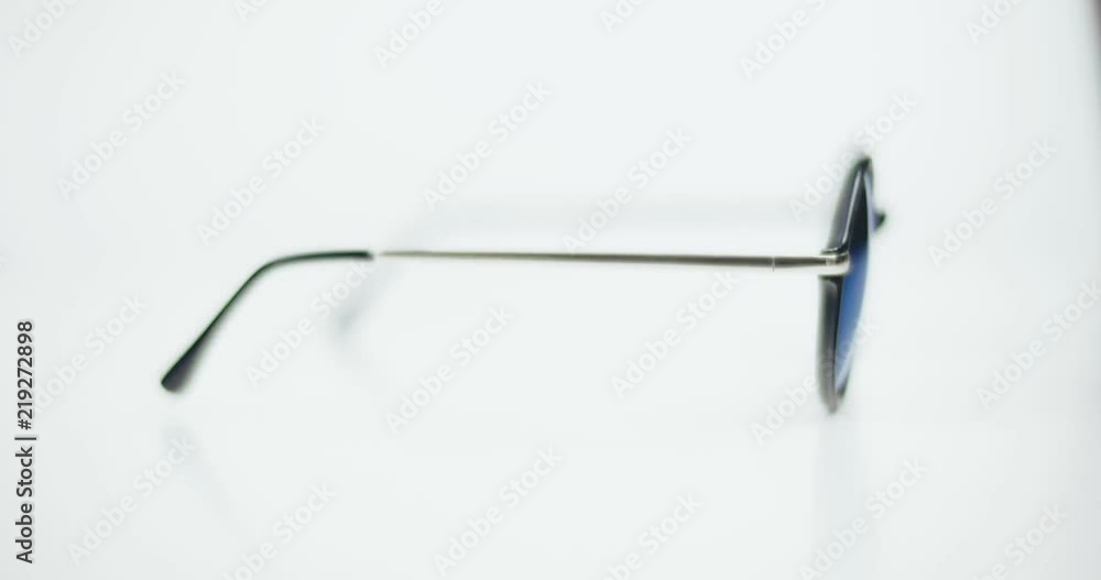 Round sunglasses isolated on white background Round sunglasses isolated on white background