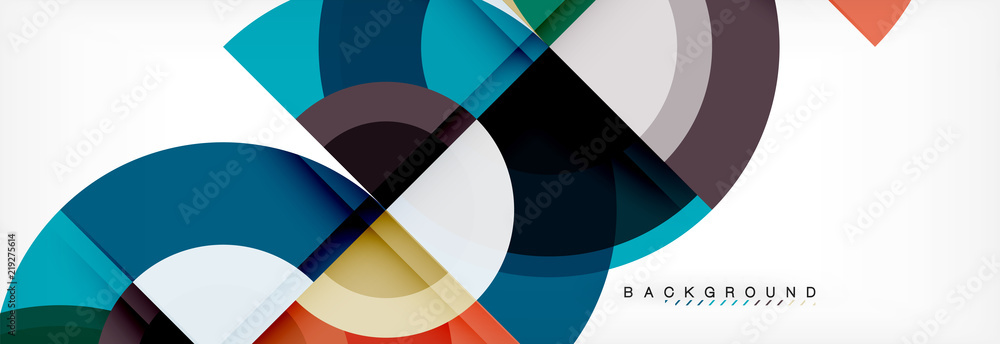 Vector circle abstract background
