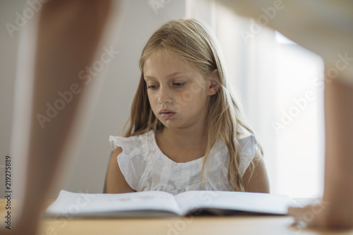 Primary School Student Reading