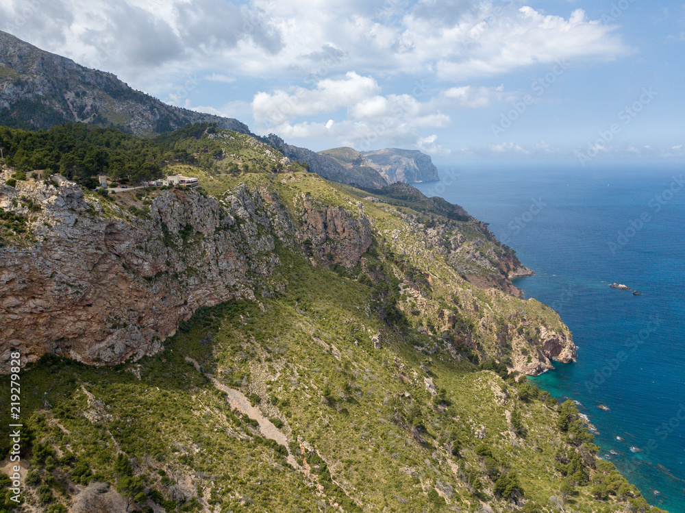 Fototapeta premium drone shot mallorca