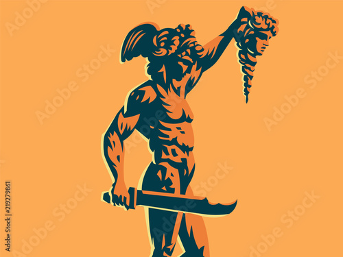Perseus with the head of Medusa. 