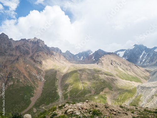 Mountains and clouds