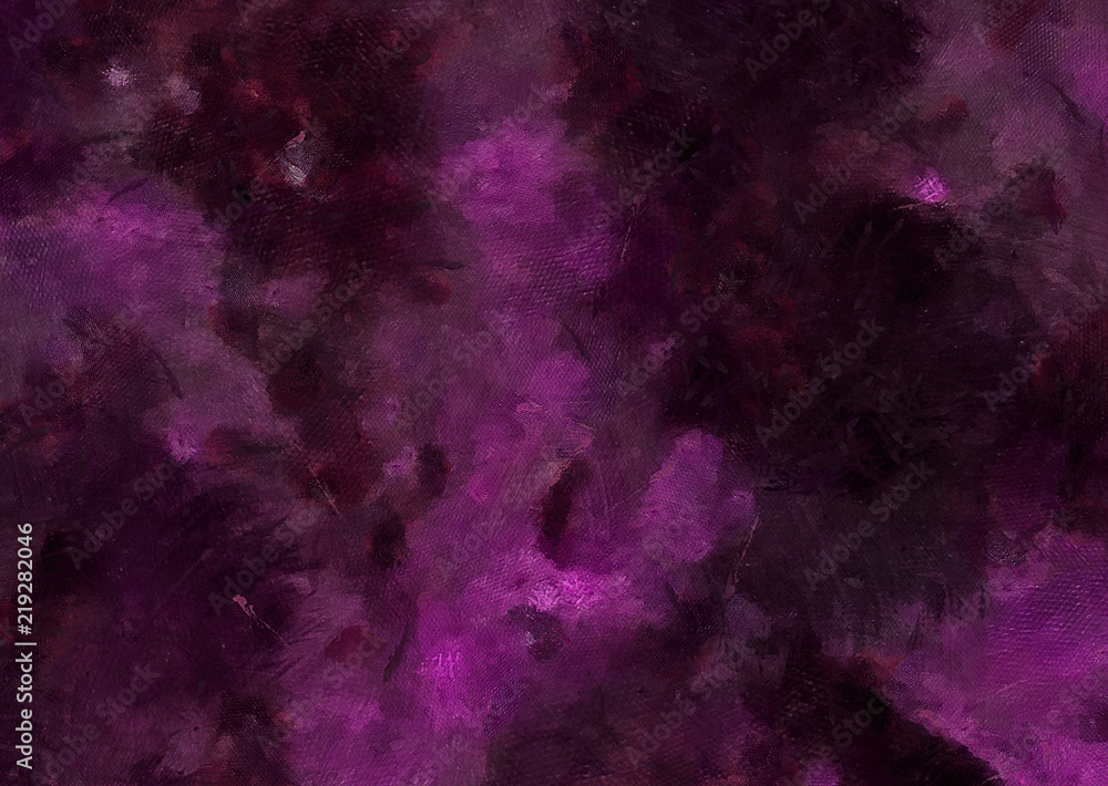 Fototapeta premium Detailed close-up grunge multi color abstract background. Dry brush strokes hand drawn oil painting on canvas texture. Creative simple pattern for graphic work, web design or wallpaper. Antique effect