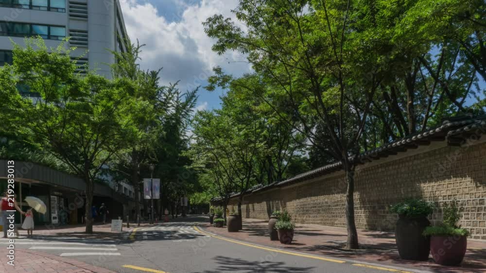 Time-lapse of Stone fence street, Time-lapse of Stone fence street,