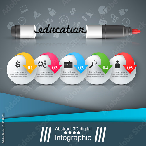 School board - vector illustration. School and education.