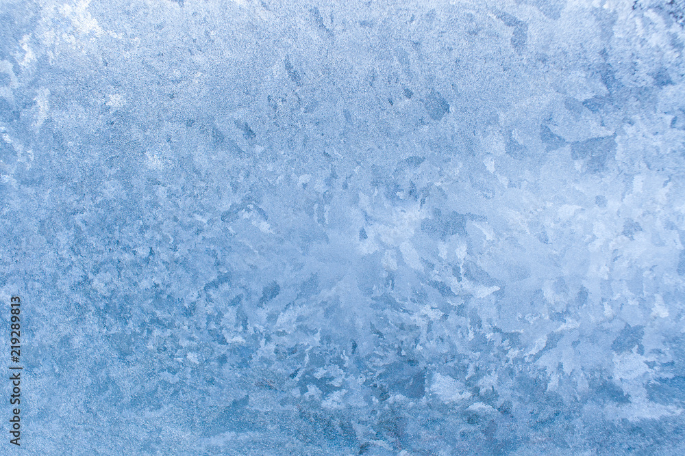 Natural beautiful ice pattern on frosty glass. Natural beautiful ice pattern on frosty glass.