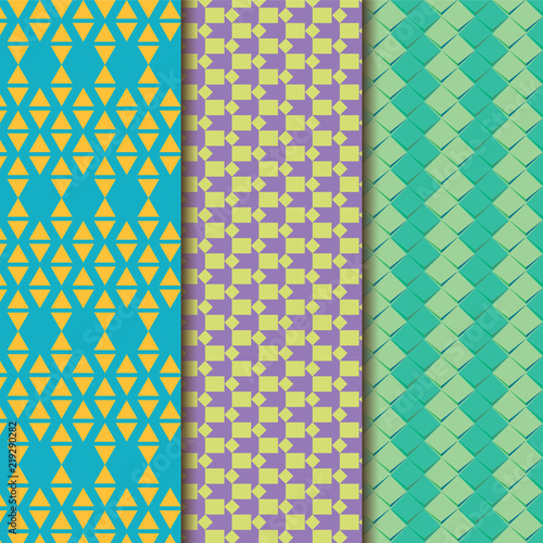 Set of pattern background. Colorful artistic elements.